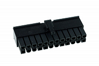 Phobya ATX Power Connector 24Pin male incl. 24 Pins - black